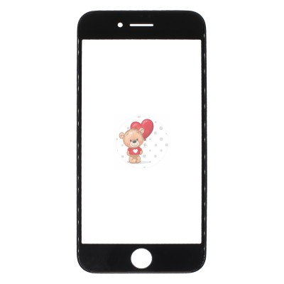 Стекло модуля для Apple iPhone 8 в сборе с рамкой и OCA пленкой Черный - OR (Mitsubishi) Стекло модуля для Apple iPhone 8 в сборе с рамкой и OCA пленкой Черный - OR (Mitsubishi)