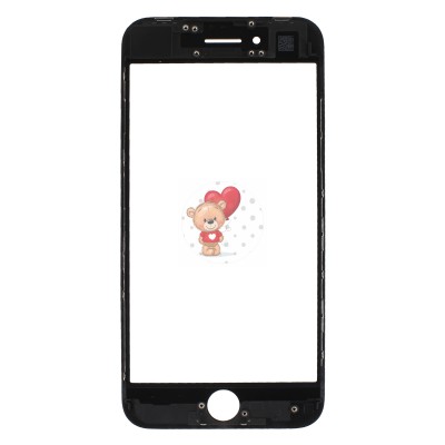 Стекло модуля для Apple iPhone 8 в сборе с рамкой и OCA пленкой Черный - OR (Mitsubishi) Стекло модуля для Apple iPhone 8 в сборе с рамкой и OCA пленкой Черный - OR (Mitsubishi)