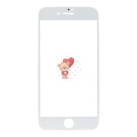 Стекло модуля для Apple iPhone 8 в сборе с рамкой и OCA пленкой Белый - OR (Mitsubishi) Стекло модуля для Apple iPhone 8 в сборе с рамкой и OCA пленкой Белый - OR (Mitsubishi)