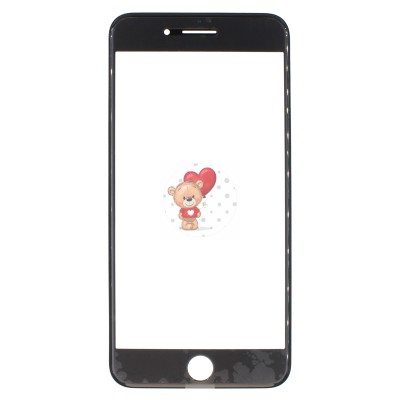 Стекло модуля для Apple iPhone 8 Plus в сборе с рамкой и OCA пленкой Черный - OR (Mitsubishi) Стекло модуля для Apple iPhone 8 Plus в сборе с рамкой и OCA пленкой Черный - OR (Mitsubishi)