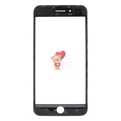 Стекло модуля для Apple iPhone 8 Plus в сборе с рамкой и OCA пленкой Черный - OR (Mitsubishi) Стекло модуля для Apple iPhone 8 Plus в сборе с рамкой и OCA пленкой Черный - OR (Mitsubishi)
