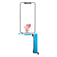 Стекло модуля для Apple iPhone 11 Pro Max в сборе с тачскрином и OCA пленкой Черный - OR (Feaglet)