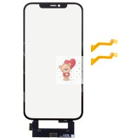 Стекло модуля для Apple iPhone 12 Pro Max в сборе с тачскрином и OCA пленкой Черный - OR (Feaglet)