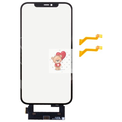 Стекло модуля для Apple iPhone 12 Pro Max в сборе с тачскрином и OCA пленкой Черный - OR (Feaglet)