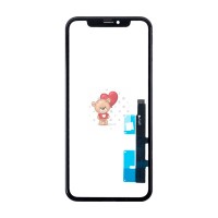 Стекло модуля для Apple iPhone Xr в сборе с тачскрином и OCA пленкой Черный - OR (Feaglet)