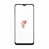 Стекло модуля для Realme Q5 в сборе с OCA пленкой Черный - OR (Mitsubishi)