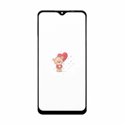 Стекло модуля для Realme 9 5G в сборе с OCA пленкой Черный - OR (Mitsubishi)