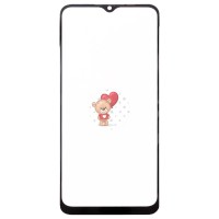 Стекло модуля для Realme C31 в сборе с OCA пленкой Черный - OR (Mitsubishi)