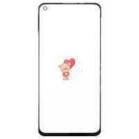 Стекло модуля для Realme GT Master Edition в сборе с OCA пленкой Черный - OR (Mitsubishi)