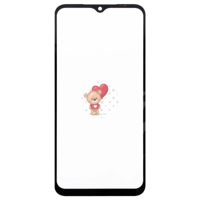 Стекло модуля для Samsung A145F Galaxy A14 4G в сборе с OCA пленкой Черный - OR (Mitsubishi)