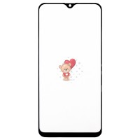 Стекло модуля для Samsung A205F Galaxy A20 в сборе с OCA пленкой Черный - OR (Mitsubishi)