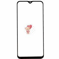 Стекло модуля для Samsung A307F Galaxy A30s в сборе с OCA пленкой Черный - OR (Mitsubishi)