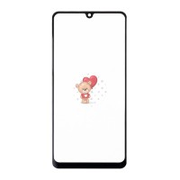 Стекло модуля для Samsung A315F Galaxy A31 в сборе с OCA пленкой Черный - OR (Mitsubishi)