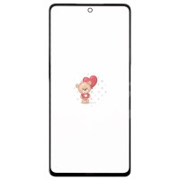 Стекло модуля для Samsung A525F Galaxy A52  в сборе с OCA пленкой Черный - OR (Mitsubishi)