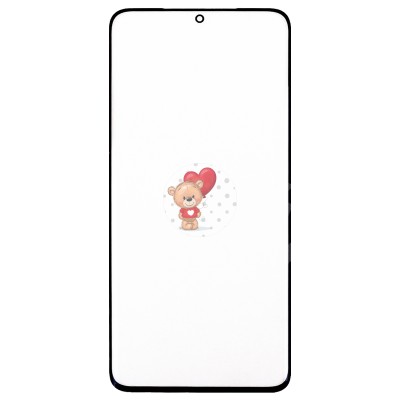 Стекло модуля для Samsung G985F Galaxy S20+ в сборе с OCA пленкой Черный - OR (Mitsubishi)