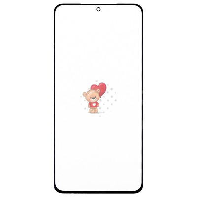 Стекло модуля для Samsung G991B Galaxy S21 в сборе с OCA пленкой Черный - OR (Mitsubishi)