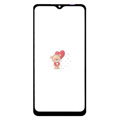 Стекло модуля для Samsung M127F Galaxy M12 в сборе с OCA пленкой Черный - OR (Mitsubishi)