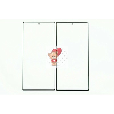 Стекло модуля для Samsung S908B Galaxy S22 Ultra в сборе с OCA пленкой Черный - OR (Mitsubishi)