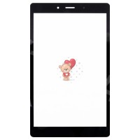 Стекло модуля для Samsung T295 Galaxy Tab A 8" в сборе с OCA пленкой Черный - OR (Mitsubishi)