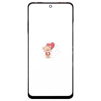 Стекло модуля для Tecno Pova 4 в сборе с OCA пленкой Черный - OR (Mitsubishi)