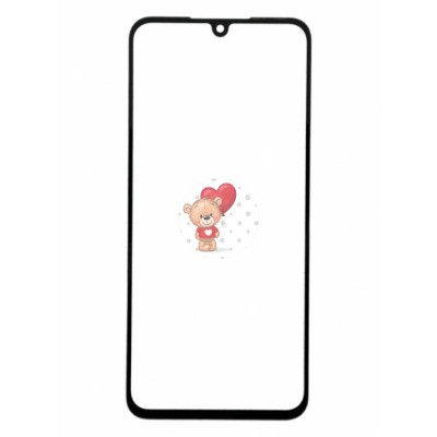 Стекло модуля для Tecno Pova 4 Pro в сборе с OCA пленкой Черный - OR (Mitsubishi)