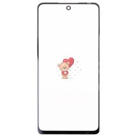 Стекло модуля для Tecno Pova 6 Neo в сборе с OCA пленкой Черный - OR (Mitsubishi)