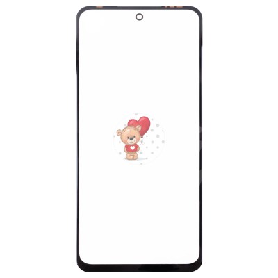 Стекло модуля для Tecno Pova Neo 2 в сборе с OCA пленкой Черный - OR (Mitsubishi)