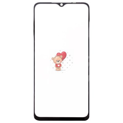 Стекло модуля для Tecno Spark 10 4G в сборе с OCA пленкой Черный - OR (Mitsubishi)