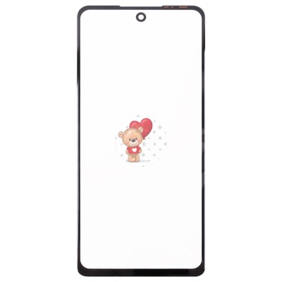 Стекло модуля для Tecno Spark 10 Pro в сборе с OCA пленкой Черный - OR (Mitsubishi)