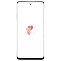 Стекло модуля для Tecno Spark 20C в сборе с OCA пленкой Черный - OR (Mitsubishi)