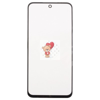 Стекло модуля для Tecno Spark 30C 4G в сборе с OCA пленкой Черный - OR (Mitsubishi)