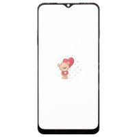 Стекло модуля для Tecno Spark 8C в сборе с OCA пленкой Черный - OR (Mitsubishi)