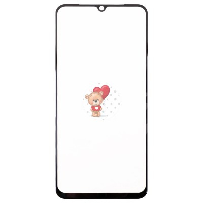 Стекло модуля для  Vivo V23e 4G в сборе с OCA пленкой Черный - OR (Mitsubishi)