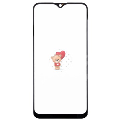 Стекло модуля для Vivo Y11 в сборе с OCA пленкой Черный - OR (Mitsubishi)