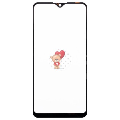 Стекло модуля для Vivo Y1s в сборе с OCA пленкой Черный - OR (Mitsubishi)