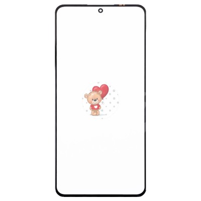 Стекло модуля для Xiaomi 12T Pro Черный  в сборе с OCA пленкой Черный - OR (Mitsubishi)