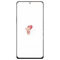 Стекло модуля для Xiaomi Poco F4 в сборе с OCA пленкой Черный - OR (Mitsubishi)