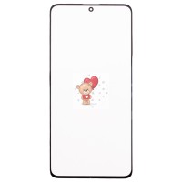 Стекло модуля для Xiaomi Poco F5 Pro в сборе с OCA пленкой Черный - (Feaglet)