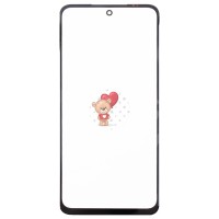 Стекло модуля для Xiaomi Poco M3 Pro 5G в сборе с OCA пленкой Черный - OR (Mitsubishi)