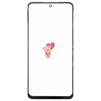 Стекло модуля для Xiaomi Poco M3 Pro 5G в сборе с OCA пленкой Черный - OR (Mitsubishi)