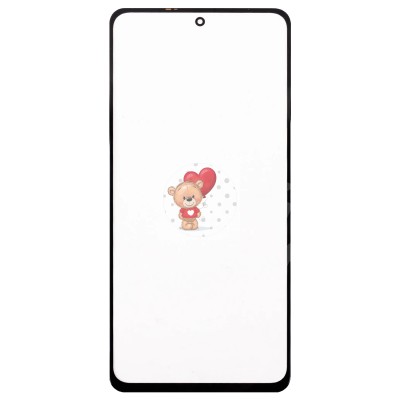 Стекло модуля для Xiaomi Poco X3 NFC в сборе с OCA пленкой Черный - OR (Mitsubishi)