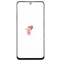 Стекло модуля для Xiaomi Redmi 10 2022 в сборе с OCA пленкой Черный - OR (Mitsubishi)