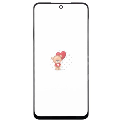 Стекло модуля для Xiaomi Redmi 10 2022 в сборе с OCA пленкой Черный - OR (Mitsubishi)