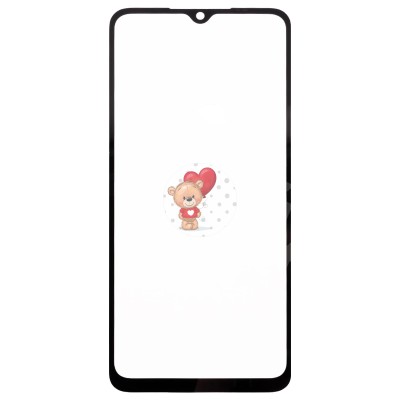 Стекло модуля для Xiaomi Redmi 10C в сборе с OCA пленкой Черный - OR (Mitsubishi)