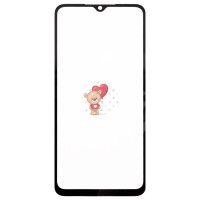 Стекло модуля для Xiaomi Poco C40 в сборе с OCA пленкой Черный - (Feaglet)