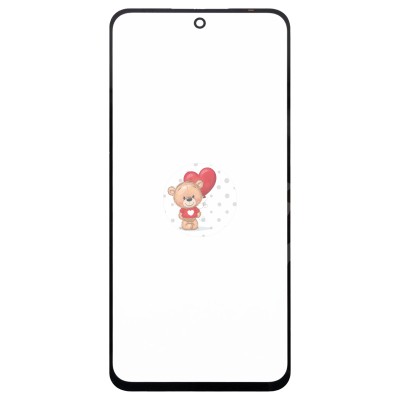 Стекло модуля для Xiaomi Redmi 12 4G в сборе с OCA пленкой Черный - OR (Mitsubishi)