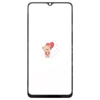 Стекло модуля для Xiaomi Redmi 12C в сборе с OCA пленкой Черный - OR (Mitsubishi)