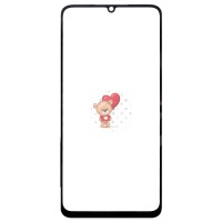 Стекло модуля для Xiaomi Redmi 13C 4G в сборе с OCA пленкой Черный - OR (Mitsubishi)