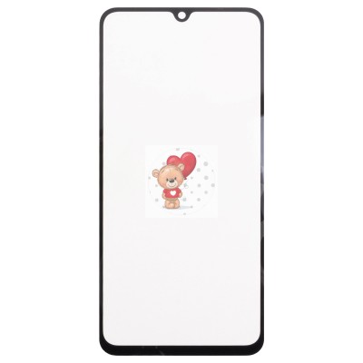 Стекло модуля для Xiaomi Poco C75 в сборе с OCA пленкой Черный - OR (Mitsubishi)