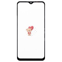 Стекло модуля для Xiaomi Redmi 9 в сборе с OCA пленкой Черный - OR (Mitsubishi)